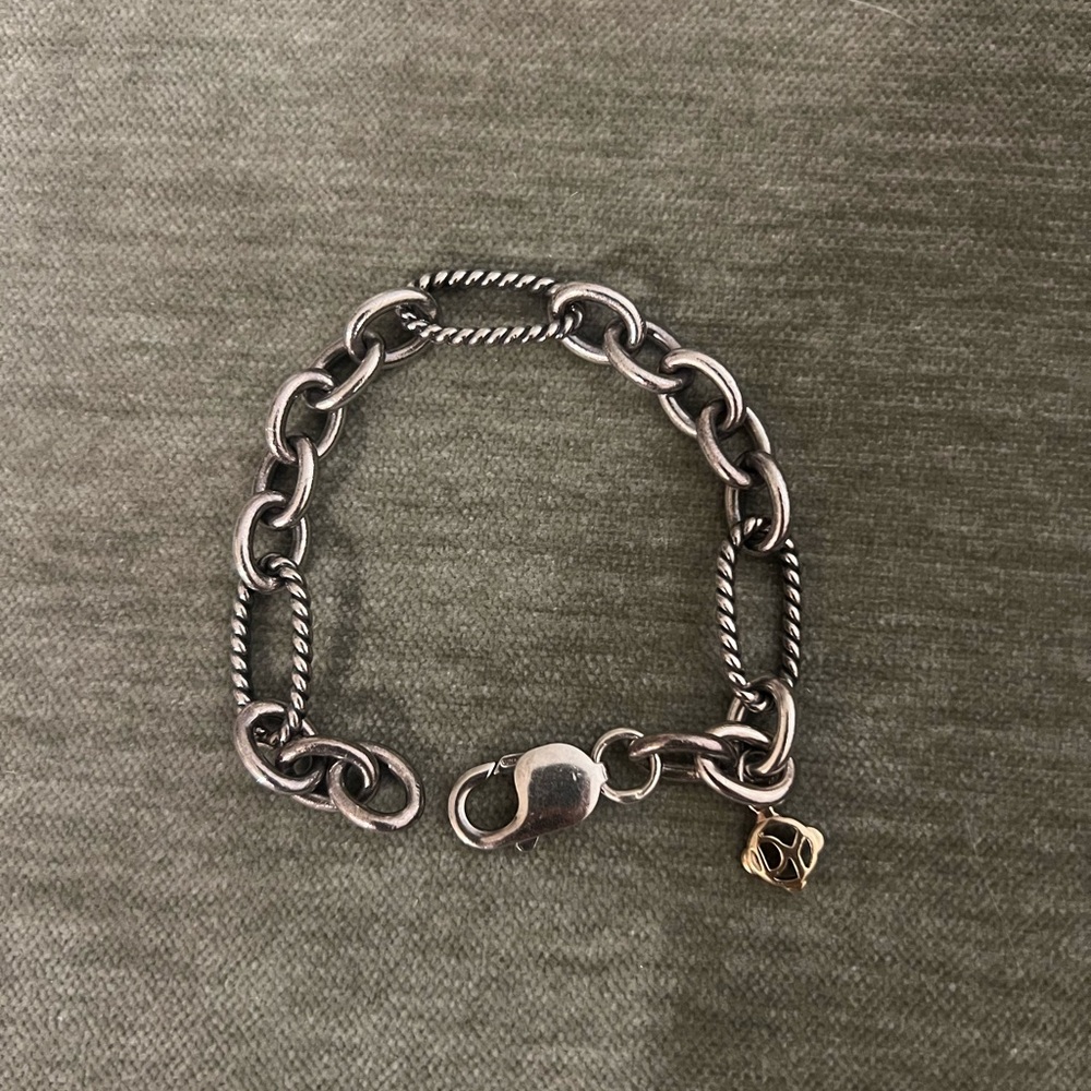 sterling silver David yurman clasp bracelet
